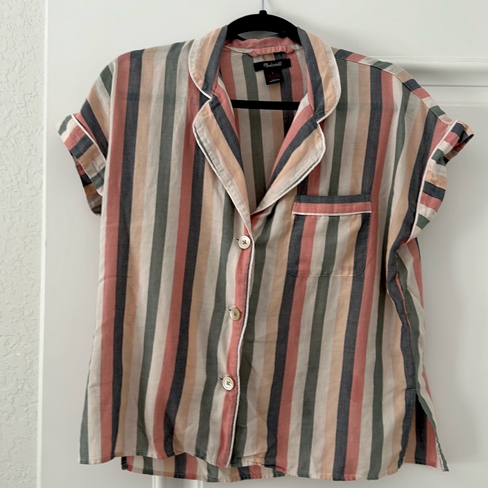 Madewell pajama style blouse